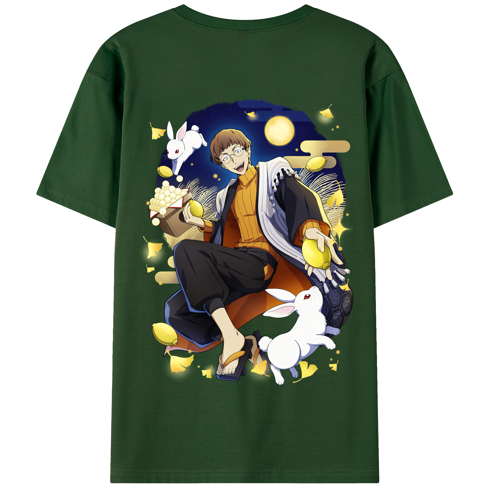 （画像用） 文豪ストレイドッグス Bungo Stray Dogs 綿100％半袖Tシャツ（背面プリント）